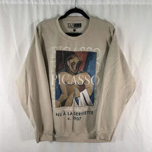 Picasso Sweater Unisex Large Graphic Print Crew Neck Long Sleeve Pierce Archive